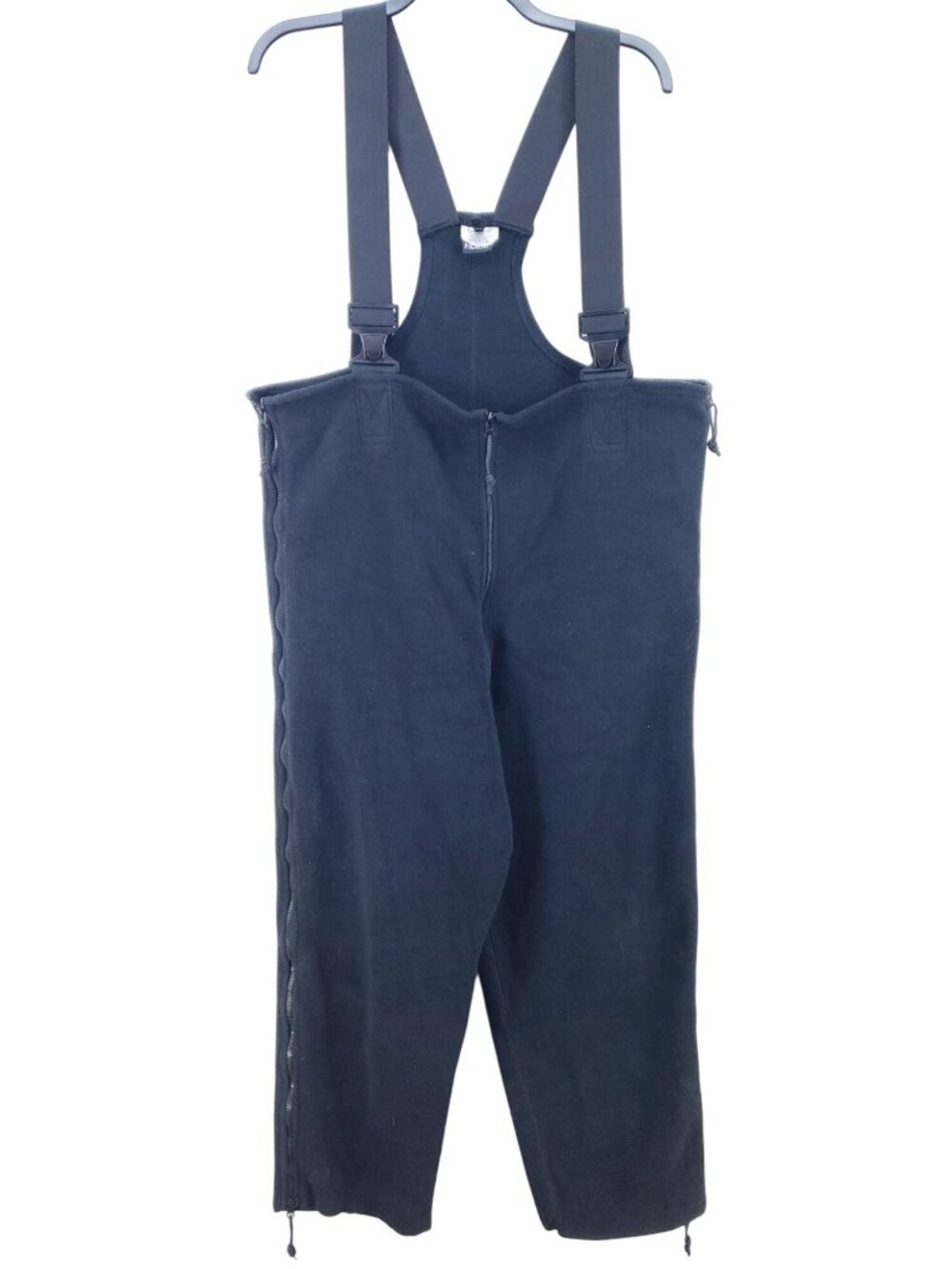 Polartec X-Large Long Black Overalls Cold Weather Synthetic Fleece Polyester